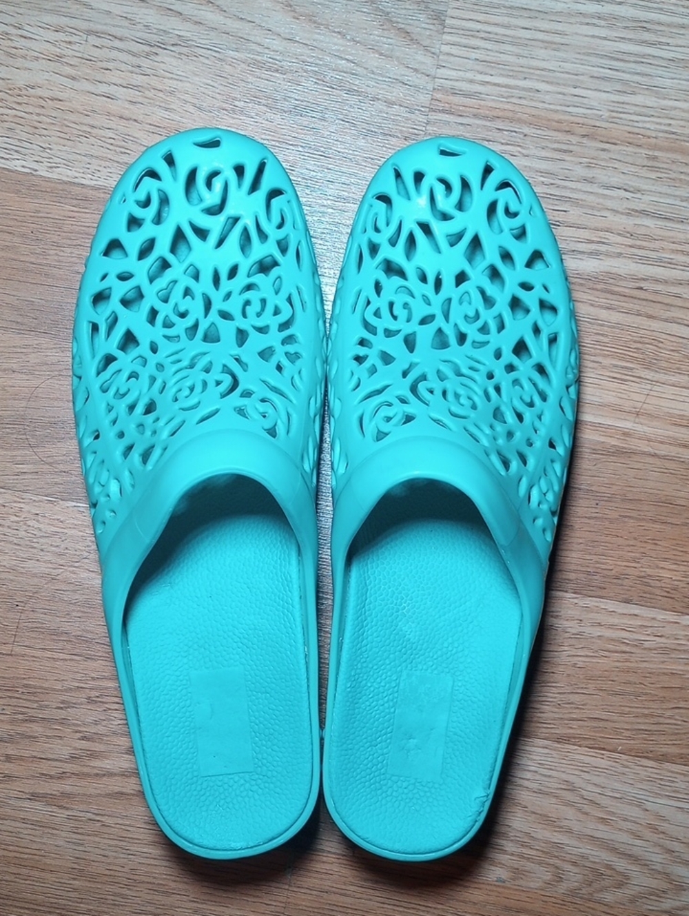 Dansko Women's Turquoise Floral Cutout Slip-On Mules